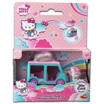 Hello Kitty Dazzle Dash Melody fém fánkos autó figurával
