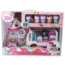 Dickie Toys Hello Kitty sürgősségi játék szett figurákkal és kiegészítőkkel