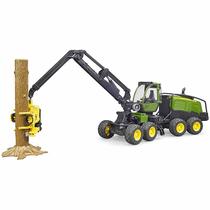 Játékautó John Deere Harvester 1270G fakitermelő gép Műanyag Bruder (02135) 1:16
