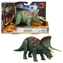 Jurassic World Dominion Triceratops dinoszaurusz mozgatható hang effektekkel 23 cm