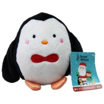Karácsonyi plüss pingvin figura 14 cm