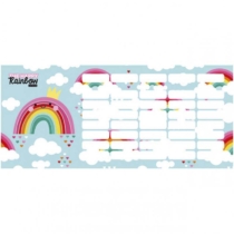 Lizzy Card kétoldalú mini órarend Happy Rainbow 18 x 7,5 cm