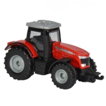 Majorette Massey Ferguson 8737 fém traktor piros 1:64