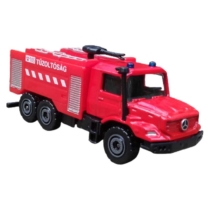 Majorette Mercedes-Benz Zetros fém tűzoltóautó piros 1:64
