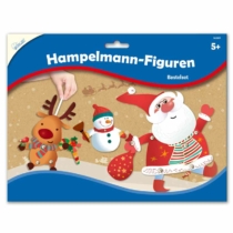 Mammut karácsonyi karton figura készítő szett Télapó és barátai 3 db-os készlet