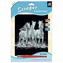 Mammut Vadlovak ezüst képkarcoló készlet 20x25 cm