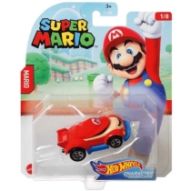 Mattel Hot Wheels Super Mario Mario fém kisautó 1/8