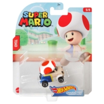 Mattel Hot Wheels Super Mario Toad fém kisautó 5/8