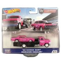 Mattel Hot Wheels Team Transport #25 fém kisautó szett 68 Dodge Dart & Horizon Hauler