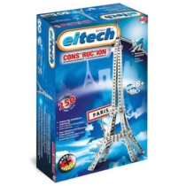 Párizs Eiffel torony építőjáték 250 db-os szerszámokkal fém Eitech