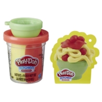 Play-Doh Kitchen Creations mini tégelyes piros-citromsárga gyurma olasz tészta 56 g