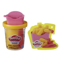 Play-Doh Kitchen Creations mini tégelyes piros-narancssárga gyurma sült krumpli 56 g