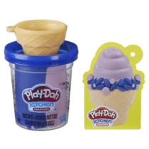 Play-Doh Kitchen Creations mini tégelyes rózsaszín-kék gyurma fagylalt 56 g