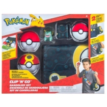 Pokémon Clip and Go Pokélabda tartó készlet táskával Bulbasaur