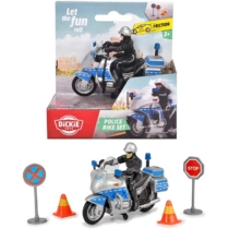 Police Bike Set rendőr motor kiegészítőkkel műanyag