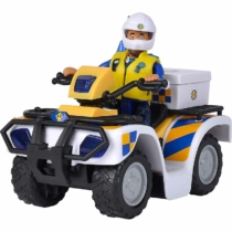 Police quad játék quad figurával műanyag Sam a tűzoltó