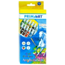 Prima Art színes akril festék készlet 12 db-os