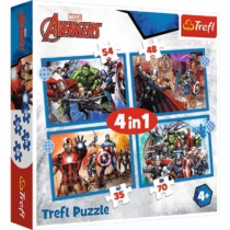 Puzzle Avengers Bosszúállók 4 az 1-ben 35, 48, 54, 70 db-os Trefl