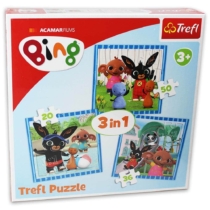 Puzzle Bing 3 az 1-ben 20, 36, 50 db-os Trefl