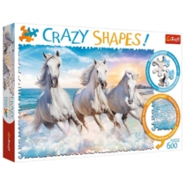 Puzzle Crazy Shapes! Vágtázó lovak 600 db-os Trefl