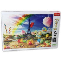 Puzzle Funny Cities Párizs 1000 db-os Trefl