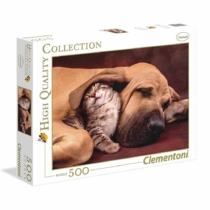 Puzzle Kutya és kiscica 500 db-os Clementoni
