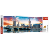 Puzzle London Big Ben és a Westminster-palota 500 db-os panoráma Trefl