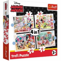 Puzzle Minnie és barátai 4 az 1-ben 12, 15, 20, 24 db-os Trefl