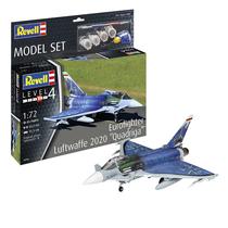 Revell Luftwaffe 2020 "Quadriga" Eurofighter 1:72 makett vadászrepülő festékkel (03843)