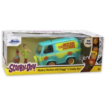 Scooby-Doo Mistery Machine fém busz Bozont és Scooby figurával 1:24