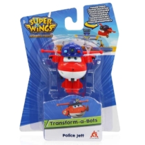 Super Wings Átalakuló játékrepülő, Police Jett (kicsi)