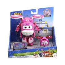 Super Wings Átalakuló játékrepülő Supercharged Dizzy & Pet 2 db-os 13 cm
