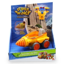 Super Wings Donnie's Driller munkagép átalakuló Donnie figurával