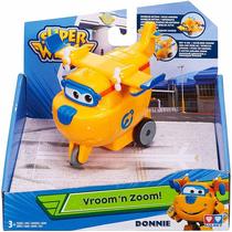 Super Wings Vroom'n Zoom! Lendkerekes kisrepülő, Donnie 10 cm
