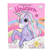 Top model Ylvi Create Your Unicorn Colouring színező füzet matricákkal