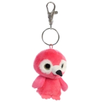 Yoohoo Mango flamingó plüss kulcstartó figura 9 cm