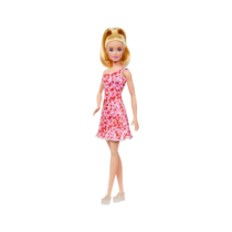 Barbie baba virágos ruhával és kiegészítőkkel