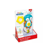 Clementoni Baby pingvines interaktív csörgő akasztóval és világítással