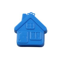 Homokozó forma ház kék műanyag 14 cm