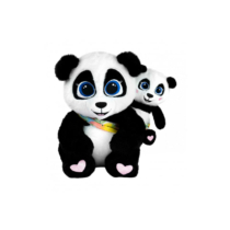 Huggy Luv Mami & Baobao interaktív panda plüss kispandával