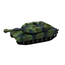 Katonai tank hang és fény effektekkel 17 cm műanyag zöld terepszínű