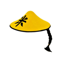 Kínai sárga filc kalap