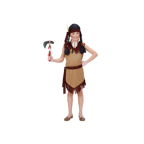 Native indiánlány jelmez 116-os (ruha, fejpánt)