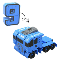 Numeric Troopers 9 számmá alakuló robotfigura kék