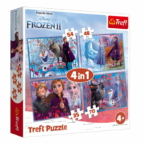 Puzzle Frozen 2 Jégvarázs 4/1 Szett 54, 48, 35, 70 db-os Trefl