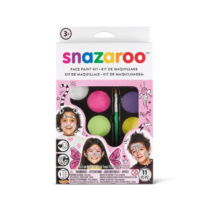 Snazaroo vízzel mosható arcfesték szett 8 féle színnel rózsaszín dobozban