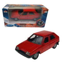 Welly fém modell autó Skoda Favorit piros 1:34-1:39