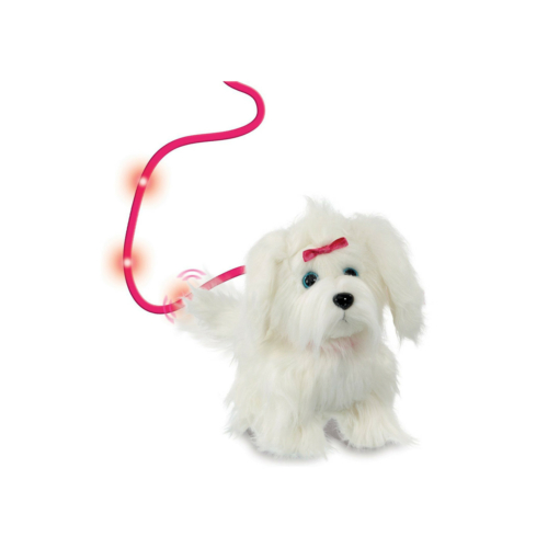 Fluffy sétáló szőrgombóc plüss elektromos kutya