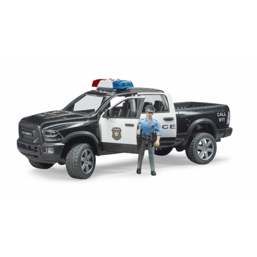 Bruder RAM 2500 rendőrségi terepjáró játékfigurával műanyag 1:16 (02505)
