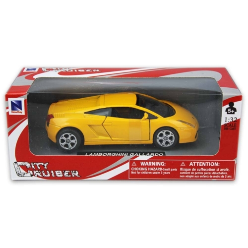 Lamborghini Gallardo sárga fémautó 1:32 NewRay